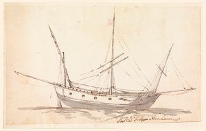 Ein Segelschiff