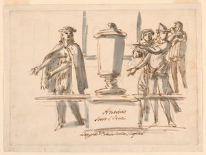 Allegorie von Amerika, Dekoration für den Salon von Kardinal Falconieri in Frascati von Filippo Marchionni