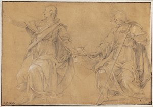 St. Jakobus der Ältere (?) und Johannes der Evangelist