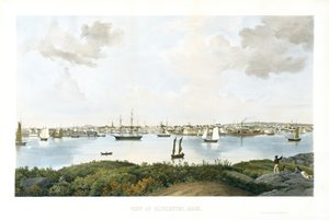 Ansicht von Gloucester, Mass., ca. 1856 von Fitz Henry (attr.to) Lane