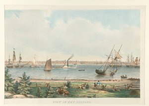 Ansicht von New Bedford. Vom Fort in der Nähe von Fairhaven von Fitz Henry Lane