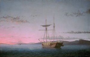 Lumber Schooners am Abend in der Penobscot Bay, 1863 von Fitz Hugh Lane