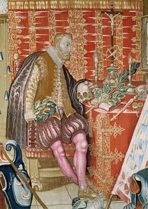 Karl V. (1500-58) aus dem Wandteppich von Karl Quint, ca. 1630-40 (Detail) von Flemish School