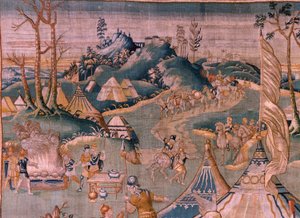 Militärlager am Fluss Granikos von Flemish School