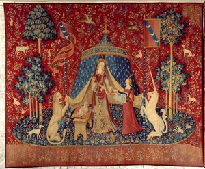 La Dame à la Licorne (Dame und Einhorn): Zu meinem einzigen Verlangen von Flemish School