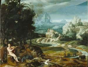 Landschaft mit Orpheus, ca. 1570