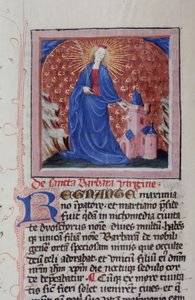 Ms Gen 1111 Seite aus der Legenda Aurea, Brügge, ca. 1400-10 von Flemish School
