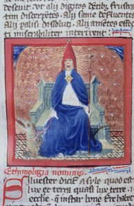 Ms Gen 1111 Seite aus der Legenda Aurea, Brügge, ca. 1400-10 von Flemish School