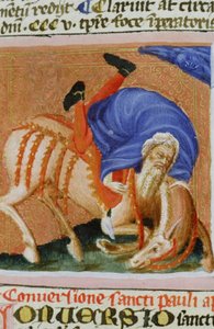 Ms Gen 1111 Seite aus der Legenda Aurea, Brügge, ca. 1400-10 von Flemish School