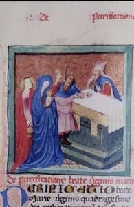 Ms Gen 1111 Seite aus der Legenda Aurea, Brügge, ca. 1400-10 von Flemish School