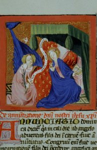 Ms Gen 1111 Seite aus der Legenda Aurea, Brügge, ca. 1400-10 von Flemish School