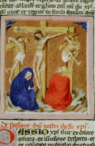 Ms Gen 1111 Seite aus der Legenda Aurea, Brügge, ca. 1400-10 von Flemish School