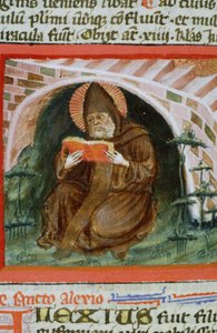 Ms Gen 1111 Seite aus der Legenda Aurea, Brügge, ca. 1400-10