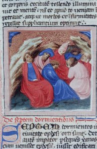 Seite aus der Legenda Aurea, Brügge, ca. 1400-10