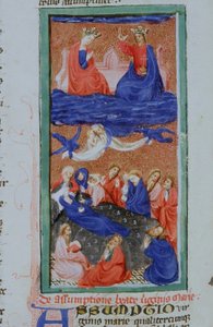 Seite aus der Legenda Aurea, Brügge, ca. 1400-10