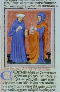 Seite aus der Legenda Aurea, Brügge, ca. 1400-10
