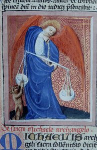 Seite aus der Legenda Aurea, Brügge, ca. 1400-10 von Flemish School