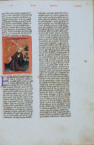 Seite aus der Legenda Aurea, Brügge, ca. 1400-10