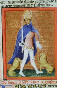 Seite aus der Legenda Aurea, Brügge, ca. 1400-10