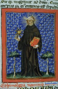 Seite aus der Legenda Aurea, Brügge, ca. 1400-10 von Flemish School