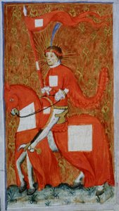Seite aus der Legenda Aurea, Brügge, ca. 1400-10 von Flemish School