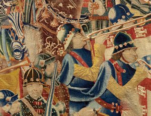 Serie Eroberungen von König Alfons I. von Portugal (Conquistas de Alfonso V de Portugal). Einnahme von Arcila (Toma de Arcila, Asalto de Arcila, De inname van Arzila). Tournai. von Flemish School