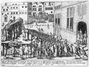 Szenen der spanischen Inquisition in Gent, Juni 1578 von Flemish School