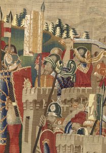 Wandteppich zeigt die Eroberungen von König Alfons V. von Portugal von Flemish School