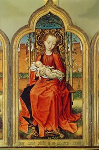 Triptychon von Jean de Witte, Mitteltafel: Jungfrau mit Kind, 1473
