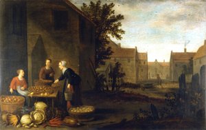 Marktszene von Flemish School