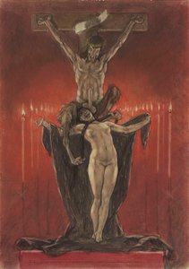Die Kavallerie der Satanisten von Félicien Rops