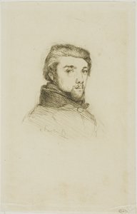 Porträt von Fantin-Latour von Félix Henri Bracquemond