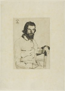 Porträt von Meryon von Félix Henri Bracquemond