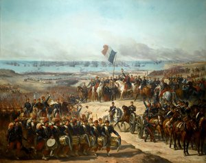 Landung der französischen Armee in Eupatoria, 14. September 1854 von Félix Joseph Barrias