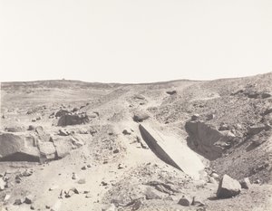 Assouan Syène, Granitsteinbrüche - Altes Abbausystem