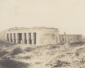 Dendérah Tentyris, Tempel der Athor - Gesamtansicht von Félix Teynard