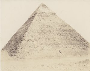 Djizeh Nekropole von Memphis, Pyramide von Chephren, 1851-52, gedruckt 1853-54