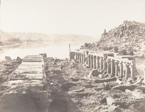 Ile de Fileh Philä, allgemeine Ansicht vom Punkt I, auf der Plattform von Félix Teynard