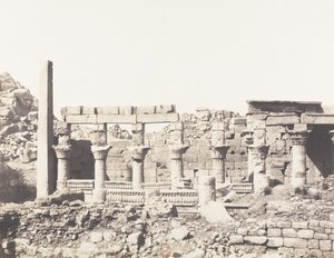 Ile de Fileh Philä, Südgebäude und Teil der westlichen Kolonnade von Félix Teynard
