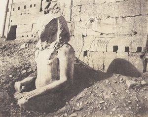 Karnak Theben, Dritter Pylon - Koloss aus Kalkstein, 1851-52, gedruckt 1853-54