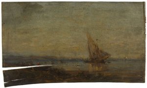 Vor Martigues, das gelbe Segel