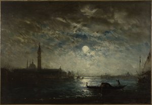 Venedig und der Campanile im Mondlicht, zwischen 1870 und 1890