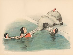 Illustration für The Golliwoggs Polar Adventures von Florence K. Upton