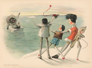 Illustration für The Golliwoggs Polar Adventures von Florence K. Upton