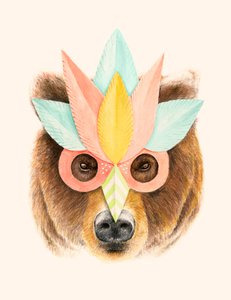Der Bär mit der Papiermaske