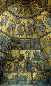 Mosaik an der Kuppeldecke des Baptisteriums von St. Johannes, Florenz von Florentine School