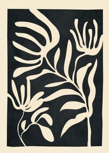 Abstrakte Botanische Formen von Flow Line