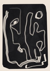 Abstrakte Linienkontur von Flow Line