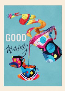 Guten Morgen Kaffee Spaß von Flow Line