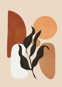 Moderne erdige Pflanze